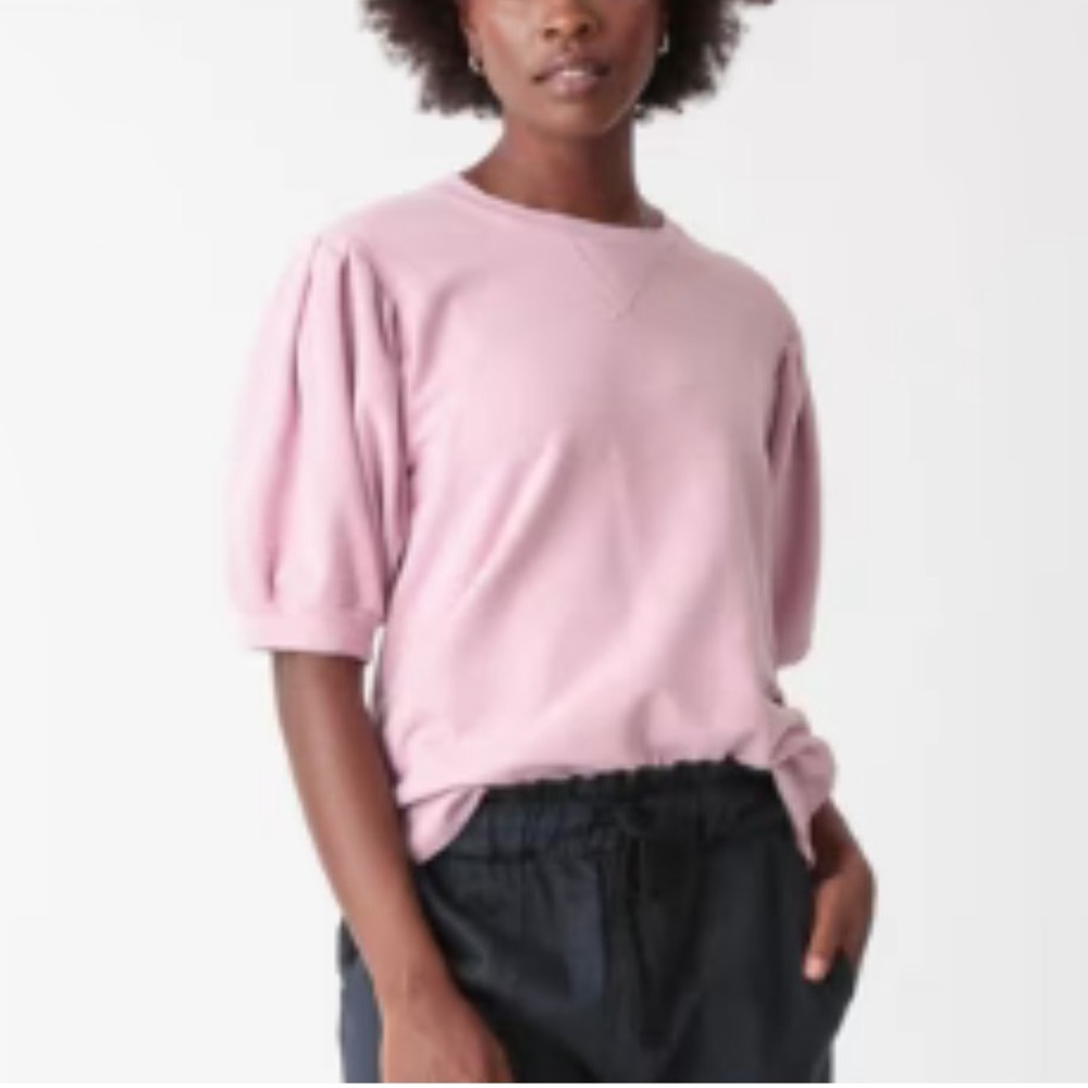 Electric Rose Casey poof short sleeved oversized sweatshirt mauve NWT size S/L